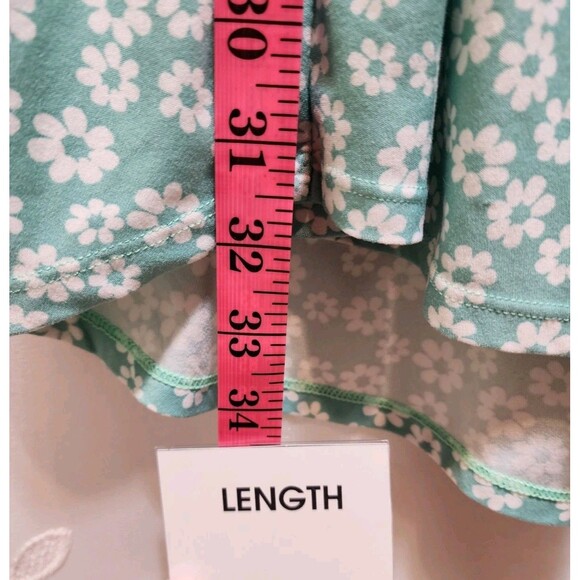 No Boundaries Girls Medium 7-9 Mint Green Dress Babydoll Floral Cottage Prairie - Picture 14 of 16